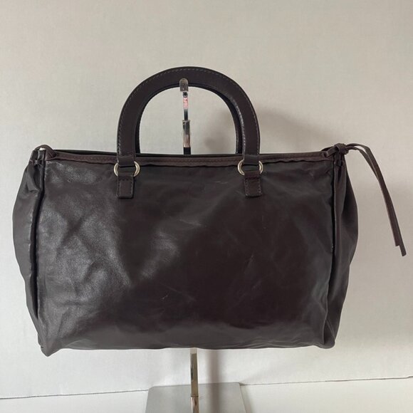 Prada Brown Leather Handbag (48741) - Picture 1 of 8